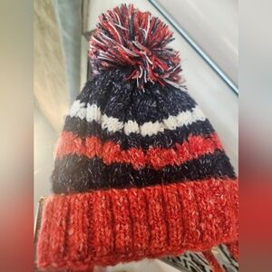 ZARA Toddler Pom-Pom Beanie With Tie Strings